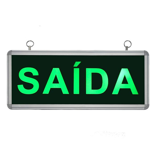 Placa De Sinalização Para Saída De Led Un-15 Unik - 220v