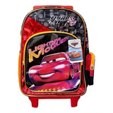 Mochila Ruedas Kinder Ruz Cars Rayo Mcqueen Escuela Menor Diseño De La Tela Liso