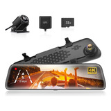 Cámara Trasera Wolfbox G840s 12 4k Mirror Dash Cam, 2160p...