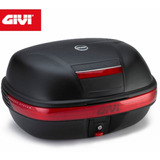 Baú Bauleto Givi 46 Litros Monokey E460n Lente Vermelha