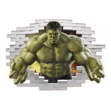 Póster, Vinilo Adhesivo Increíble Hulk Efecto 3d Pared