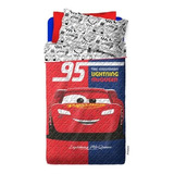 Cubrecama Cars Reversible Piñata - 1 1/2 Plaza Color Rojo