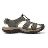 Sandalias De Cuero Huecas Para Hombre+zapatos De Playa Baoto