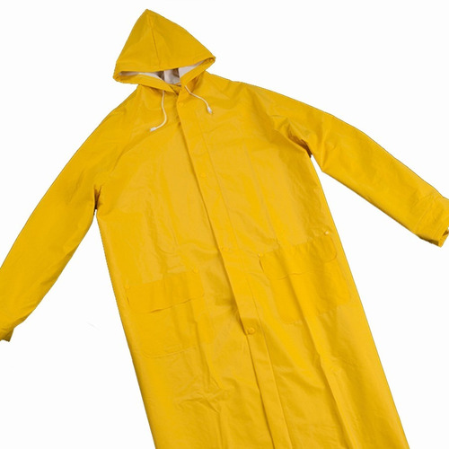 Capa De Lluvia Amarilla Impermeable 32 Micrones - Pvc