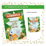 Kit Animales De La Selva Digital - Cumpleaños