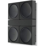 Soporte De Pared Para 4 Amplificadores Marca Sonos, Negro