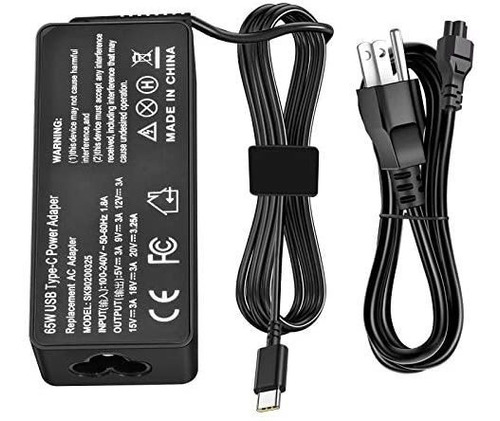 Cargador Eokoowo Usb Tipo C Para Ordenador Lenovo Yoga