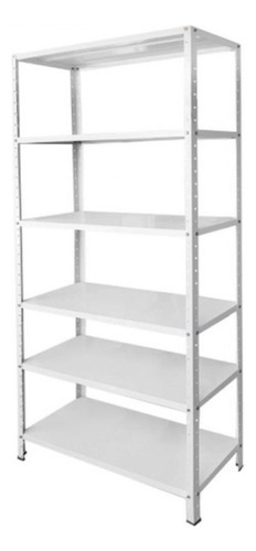 Estante / Prateleira De Aço Branca 40x92cm - 6 Prateleiras