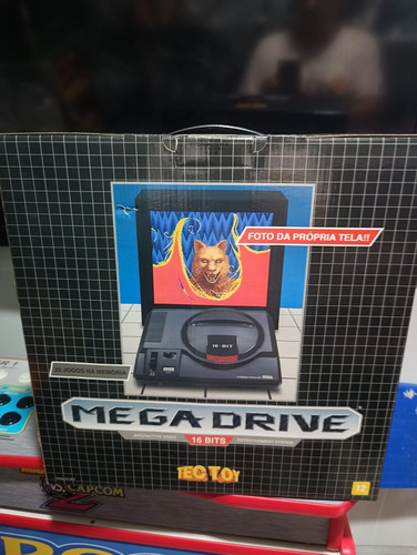 Sega Mega Drive Novo 2017 Com Plasticos Manual E Protetor Estado De Novo