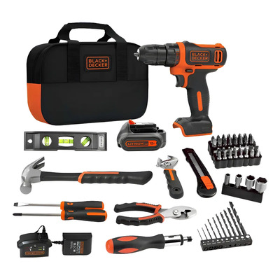 Taladro Atornillador 12v Black+decker Bdcdd12pk-b3 + Kit | Meses sin interés