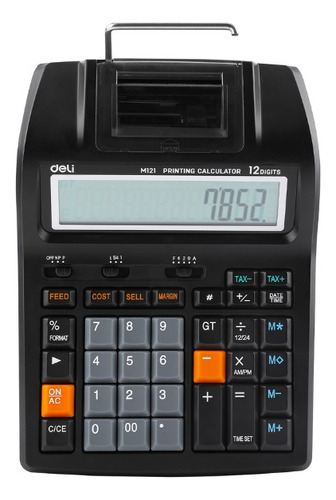 Calculadora Con Impresora Deli 12 Digitos 172*203mm 