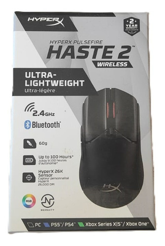 Mouse Gamer Hyperx Pulsefire Haste 2 Wireless Black