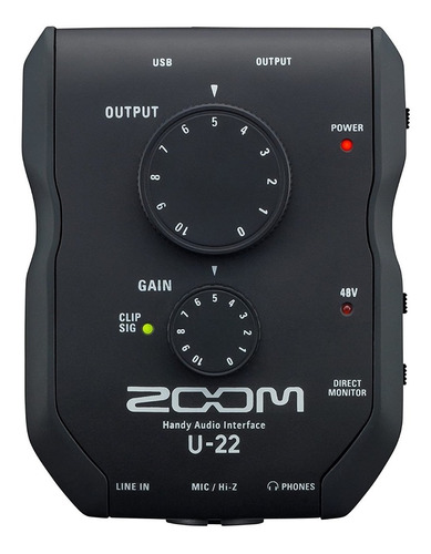 Interfaz De Audio Portátil Zoom U22 2 Canales Usb