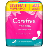 Protetor Diário Todo Dia Sem Perfume 40 Unidades Carefree