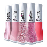 Kit Love Esmalte Hits 5free Efeito Gel 05 Cores