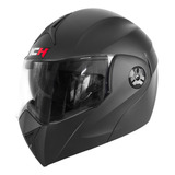 Casco Abatible Ich Ich3110 Solido Negro Mate Talla M