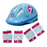 Capacete Infantil Absolute Kids Shake Com Kit Proteção Bike