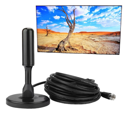 Antena Tv Digital Abierta Hd Tvd Interior 360 Coaxial Hd