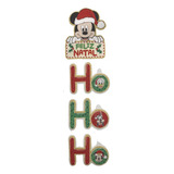 Letreiro Feliz Natal Disney Mickey Ho Ho Ho Para Decoração 