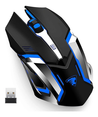 Mouse Gamer Uciefy X96 Led Inalambrico Negro