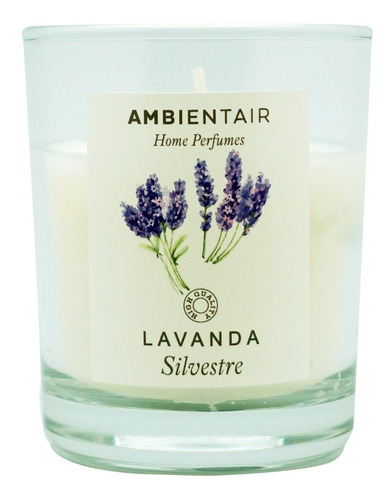 Vela Aromatica Cera Vegetal Lavanda 30 Hrs Ambientair