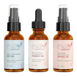 Eva Naturals Kit Vitamin C  20% Retinol, 3.5%, Eye Gel