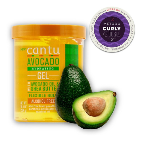 Gel Cantu Aguacate Cantu Gel Avocado Metodo Curly Girl