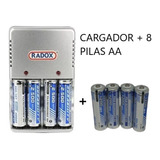 Paquete Cargador De Baterias Aa/aaa/9v Incluye 8 Aa