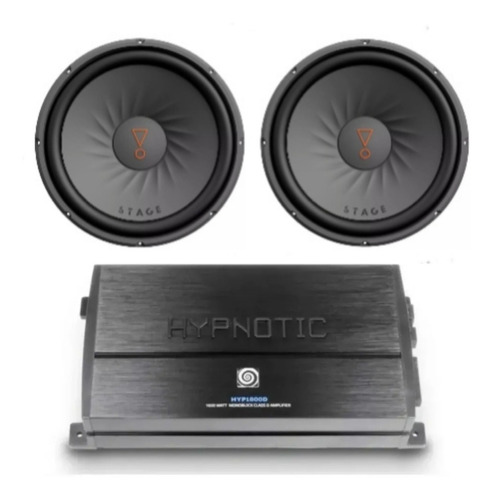 Paquete Amplificador Clase D Y 2 Subwoofer Jlb De 12 Doble 