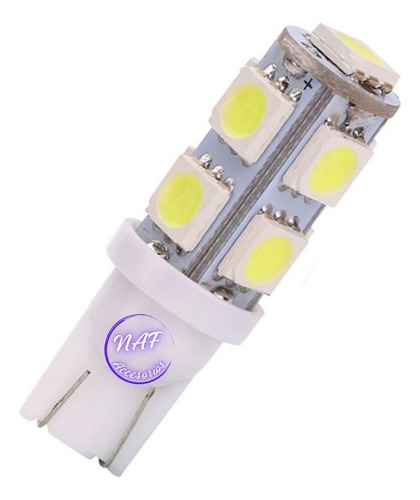 Luz Led T10 Lampara Posición Piojito 9 Puntas 12v 