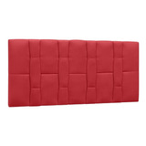 Cabeceira Painel Cama Box Casal Queen 160cm Carla Suede Verm Cor Vermelho