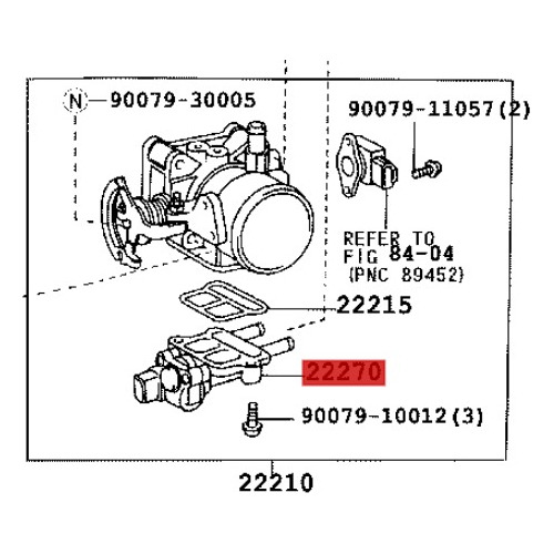 Valvula Iac Sensor Minimo Corolla 2003-2008 1.8 1zz Yaris Foto 2