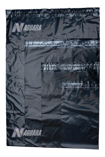 100 Sobres Bolsas Ecommerce Lisos Negro Nº 1 - 20x30 - C/adh