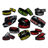 1 Pulsera Goma-slipknot-metallica-maiden-linkin-lamb-nirvana