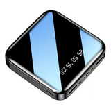 Power Bank Mini Pila Batería Recargable Kimhi De 20,000mah Color Negro, Con Linterna Y Display Digital Doble Usb