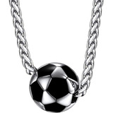 Collar Colgante Con Cadena Deportiva De Fútbol Para Hombre