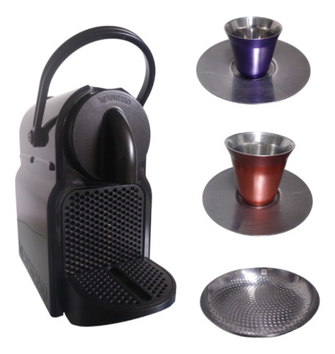 Maquina Café Nespresso Inissia + Kit Tazas Collection Usado