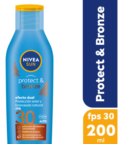 Nivea Sun Protect & Bronze Crema 30 200 Ml