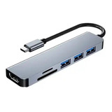 Hub Adaptador Usb Tipo C - Usb 3.0 Hdmi Microsd