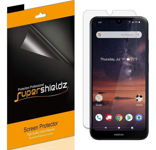 Protector De Pantalla Para Nokia 3v Supershieldz 6-pack