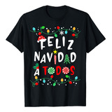 Camiseta Feliz Navidad A Todos Playera Hombre