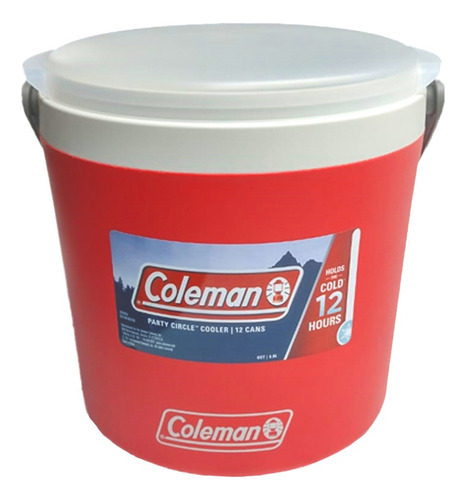 Conservadora Hielera 9qt Roja Con Tapa Acrilica Coleman