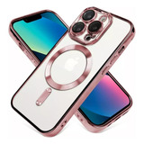 Funda Para iPhone 12 Pro Max Magsafe Metalizada Cubre Camara