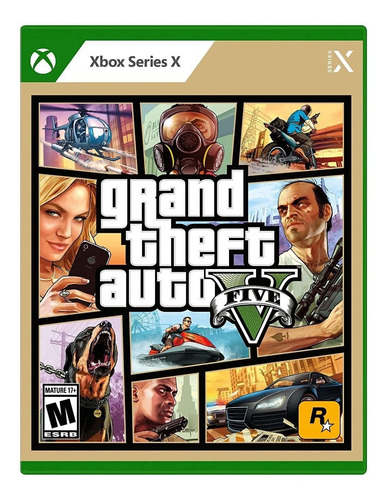 Jogo Xbox X Grand Theft Auto V Gta 5 Midia Fisica