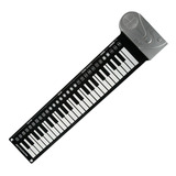Teclado De Juguete Soft Keyboard Piano Kad-287 Color Negro A Pilas 4.5v