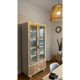 Mueble Vajillero Nordico Escandinavo Con Puerta De Vidrio