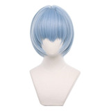 Peluca De Pelo Corto Evangelion Eva Ayanami Rei Para Cosplay