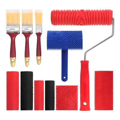 Rodillo de Grano Madera Yuhuangcheng Kit 11 Piezas Caucho Mango Plástico | MercadoLibre