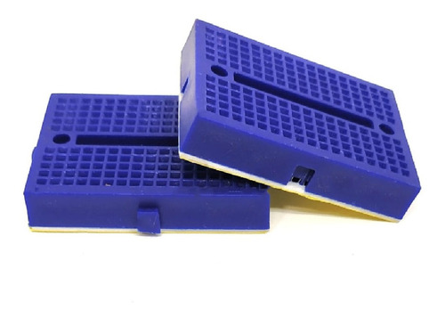 Mini Protoboard 170 Puntos Azul X3 Unid P/arduino Emakers  