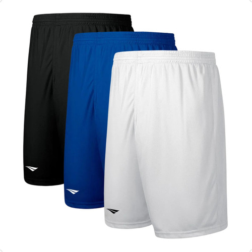 Kit 3 Shorts Academia Futebol Corrida Treino Penalty Adulto